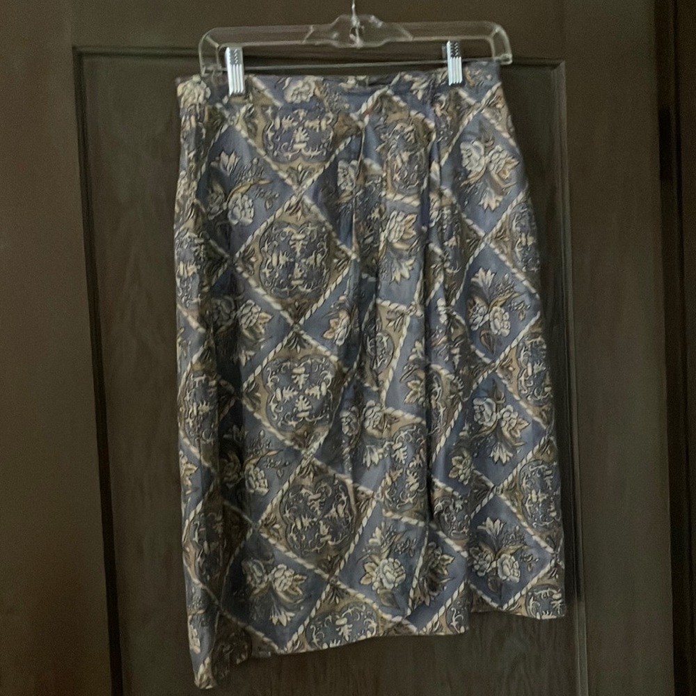 Linen wrap skirt